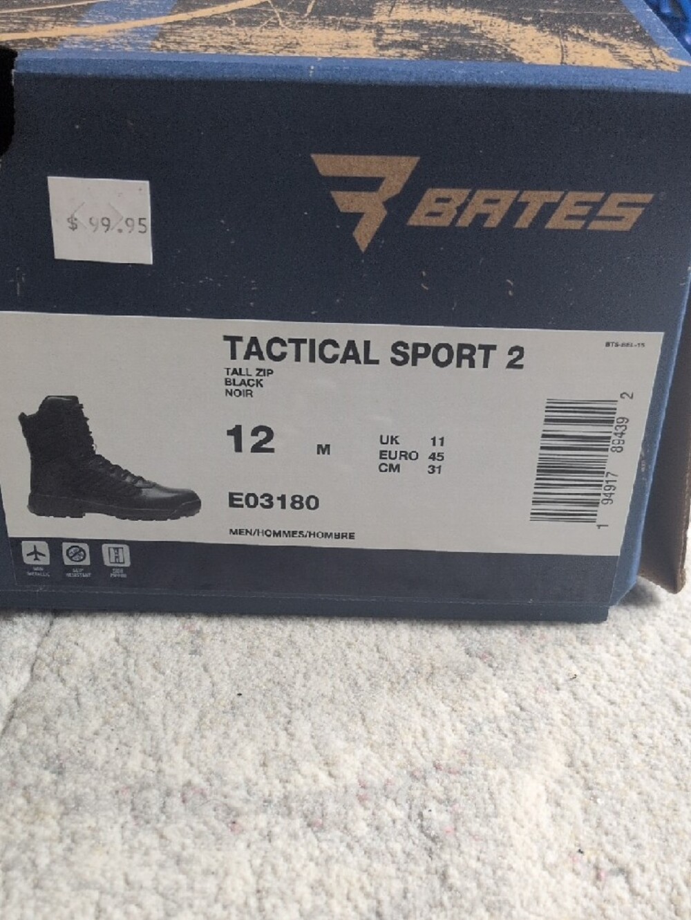 Bates Black Tactical 8" Lace-Up Duty Boots - Picture 11 of 13